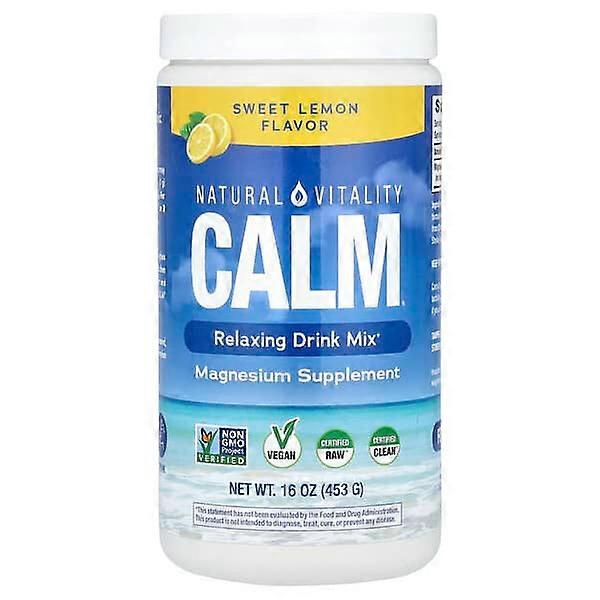 Natural Vitality, CALMÃÂÃÂÃÂÃÂ®, Relaxing Drink Mix, Sweet Lemon, 16 oz (453 g)