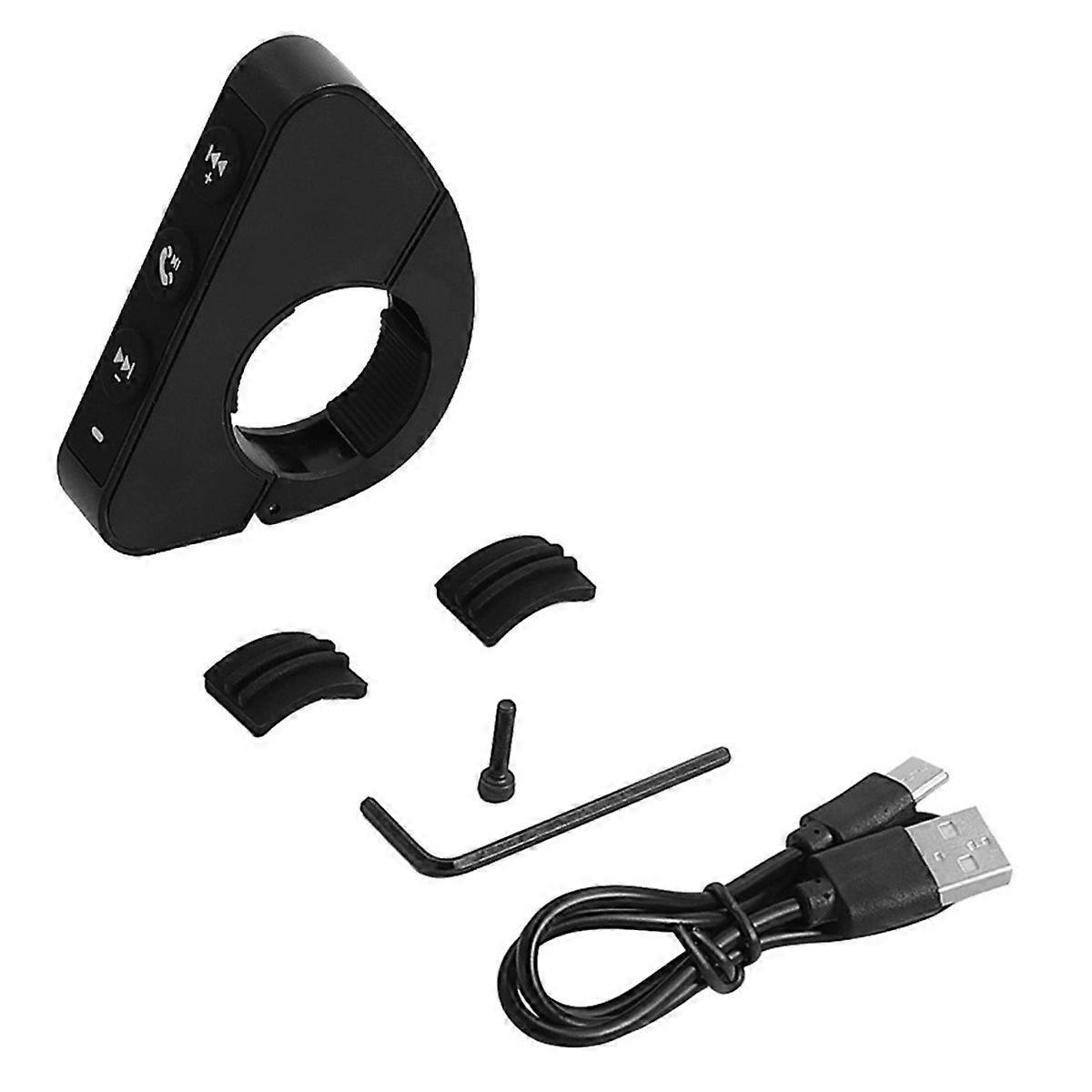 For Electric Scooter Wireless Bluetooth Remote Button Helmet Earphone Handlebar Media Controller