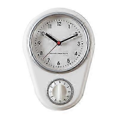 26-27 Wall clocks and timers - clock with timer function white