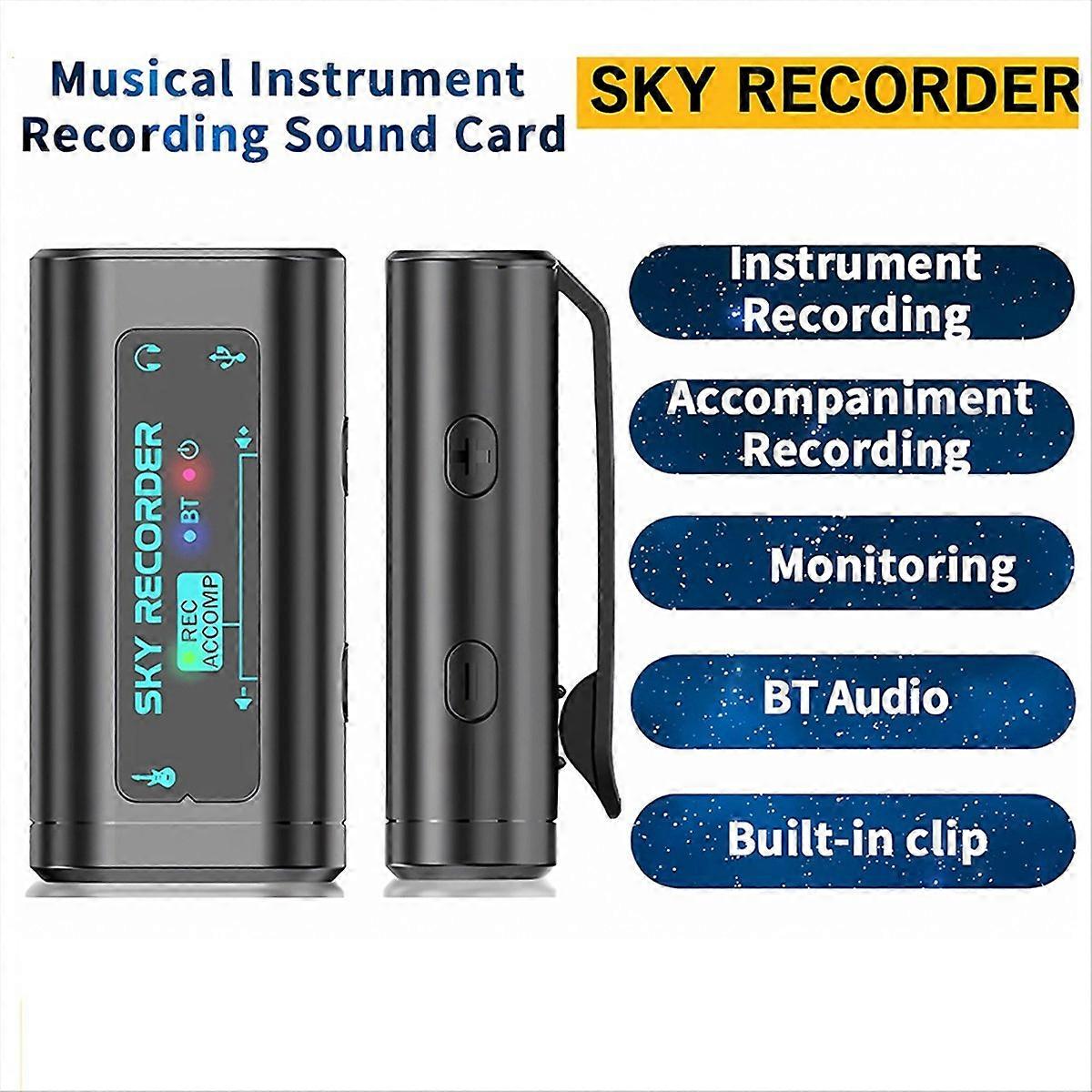  RECORDER Sound Card USB Conversion Interface Plug and Play