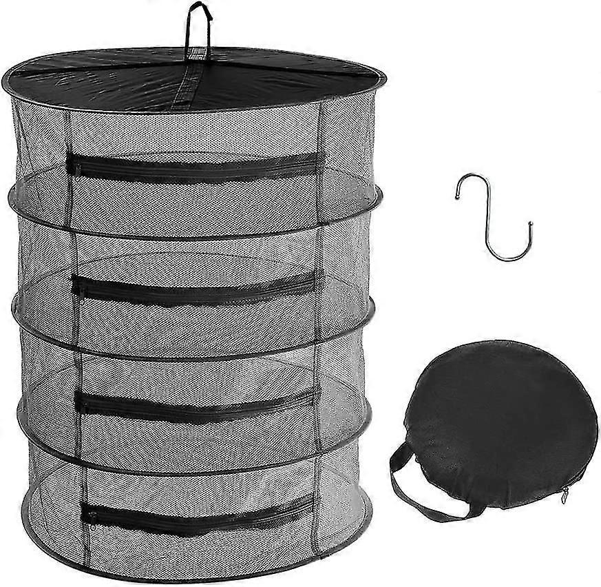 Drying Net - 4 Layers Hanging Mesh Drying Net For Herb Drying, Herb Drying Net With Zippers-45cm/60cm