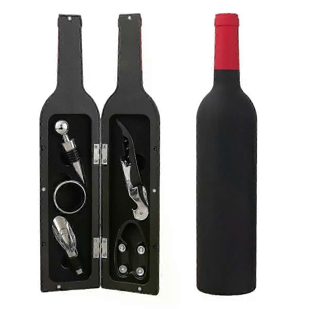 Wine Corkscrew Set,Multifunctional Wine Corkscrew Set,Red Wine Bottle Opener Stainless Steel Wine Opener Accessory Set