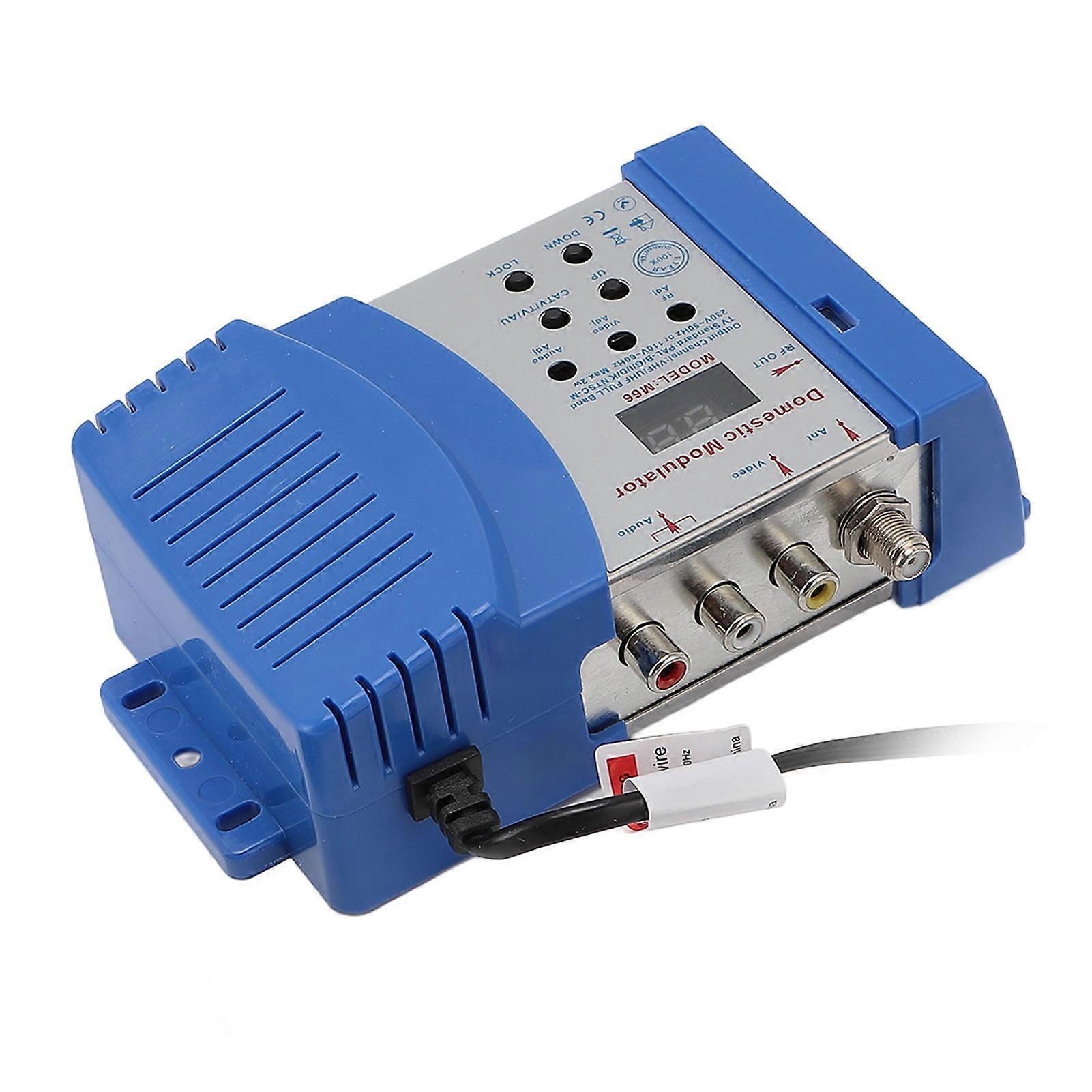 射频调制器多功能 RHF UHF AV 转射频家用调制器，用于视频游戏机欧盟插头 220-240V