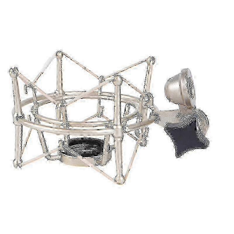 Tlm103 mikrofonin iskunvaimennin säädettävä teline äänitysmikrofoniteline metallinen kiinnike mikrofonipussi