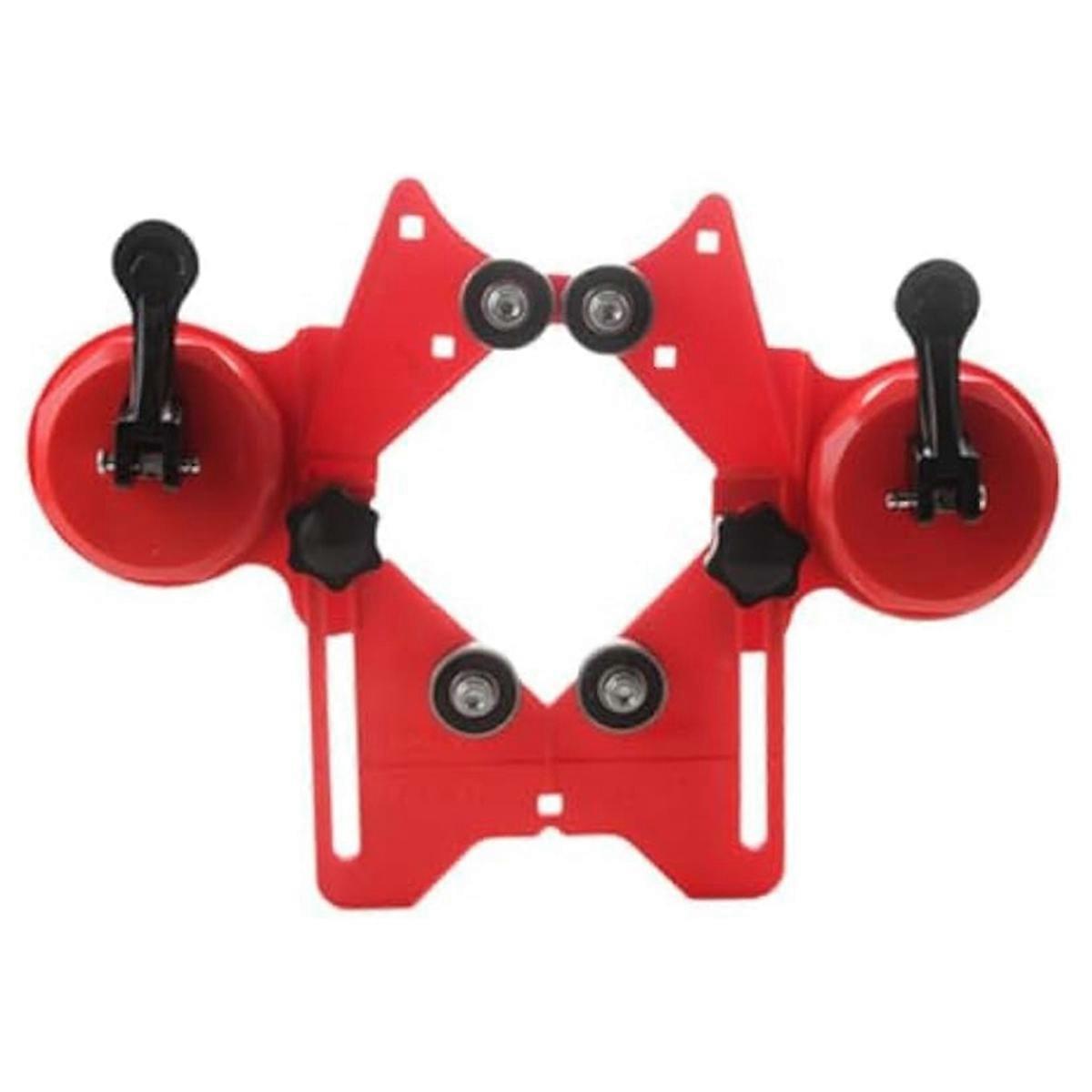 With Double Suction Cups. Hole Saw Suction Cup Guide Open Hole Locator,Adjustable for Efficient Work for Marble,No Drill