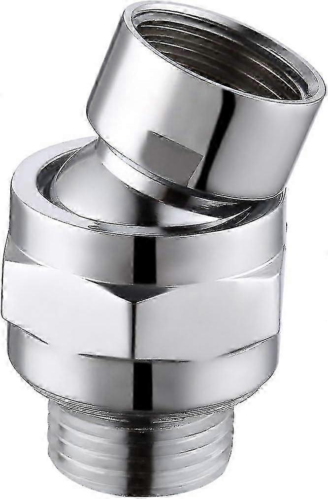 Shower arm adapter for adjustable brass ball joint connector