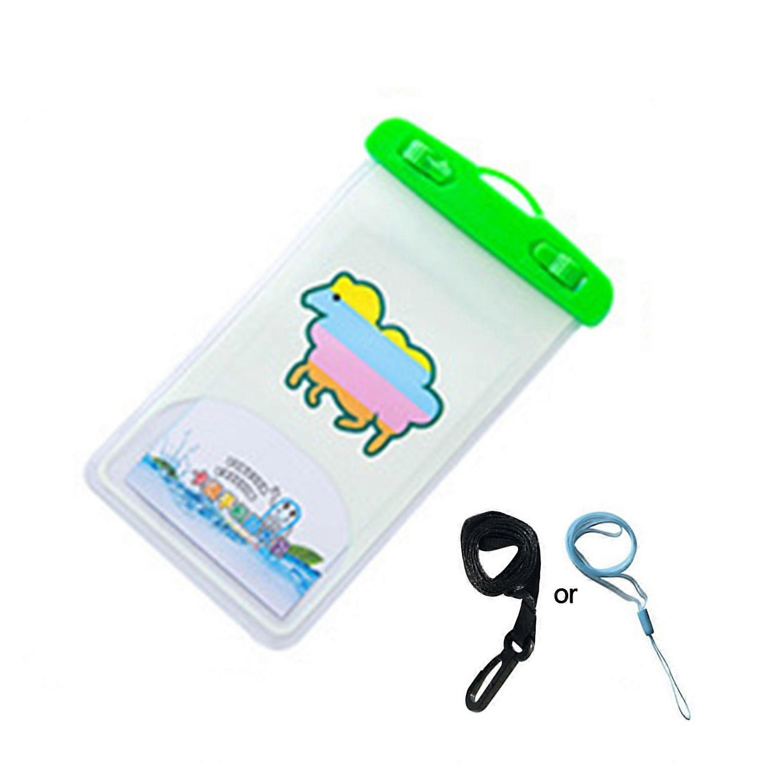 Cartoon Transparent Cellphone Waterproof Bag with String Durable Mobile Phone