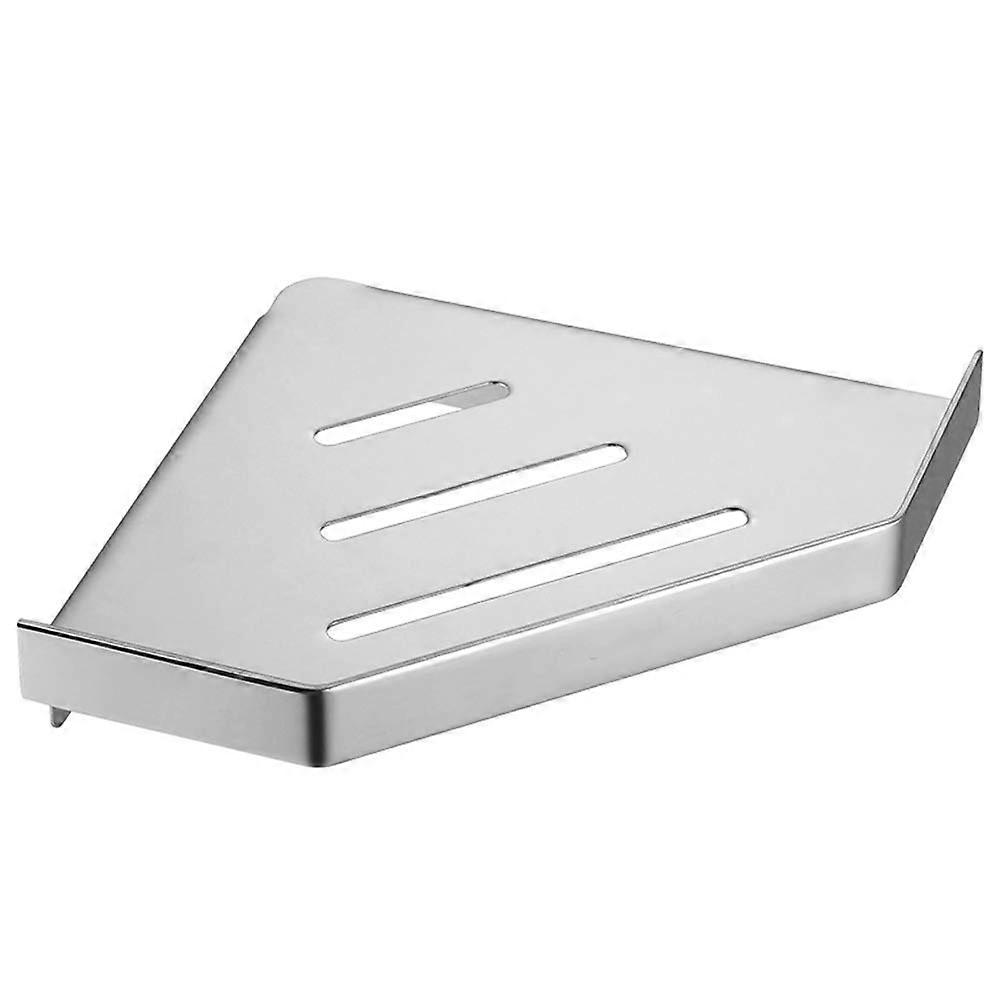 Rustproof Corner Triangular Bath Shelf Shower Caddy Self Adhesive Stainless Steel For Shampoo Bathroom Kitchen