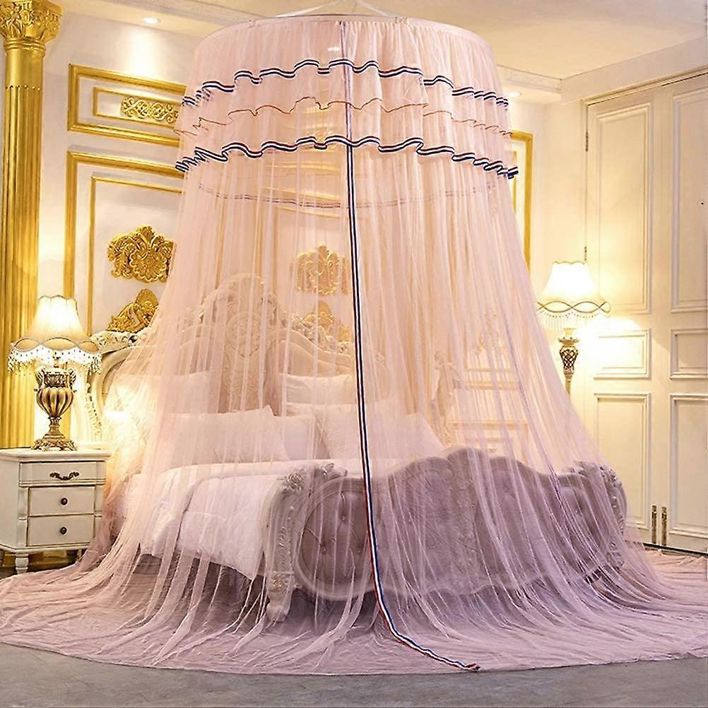 Bed Canopy Netting Mosquito Net Full Queen King Size Bed Net Heightened Enlarged Bed Cover Easy Installation Pink Ref: 6186