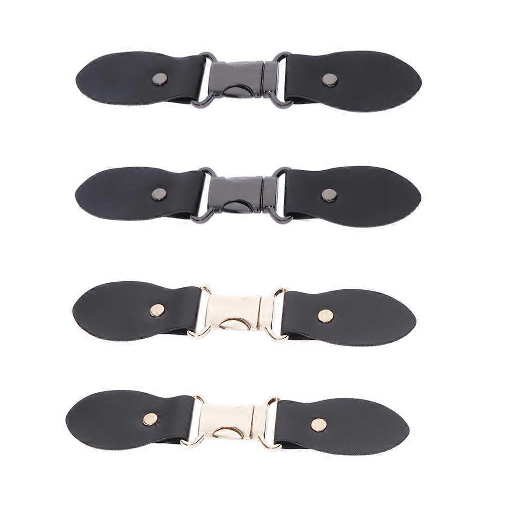 Pairs PU Horn Toggle Buttons Sew On Buckle For Costume