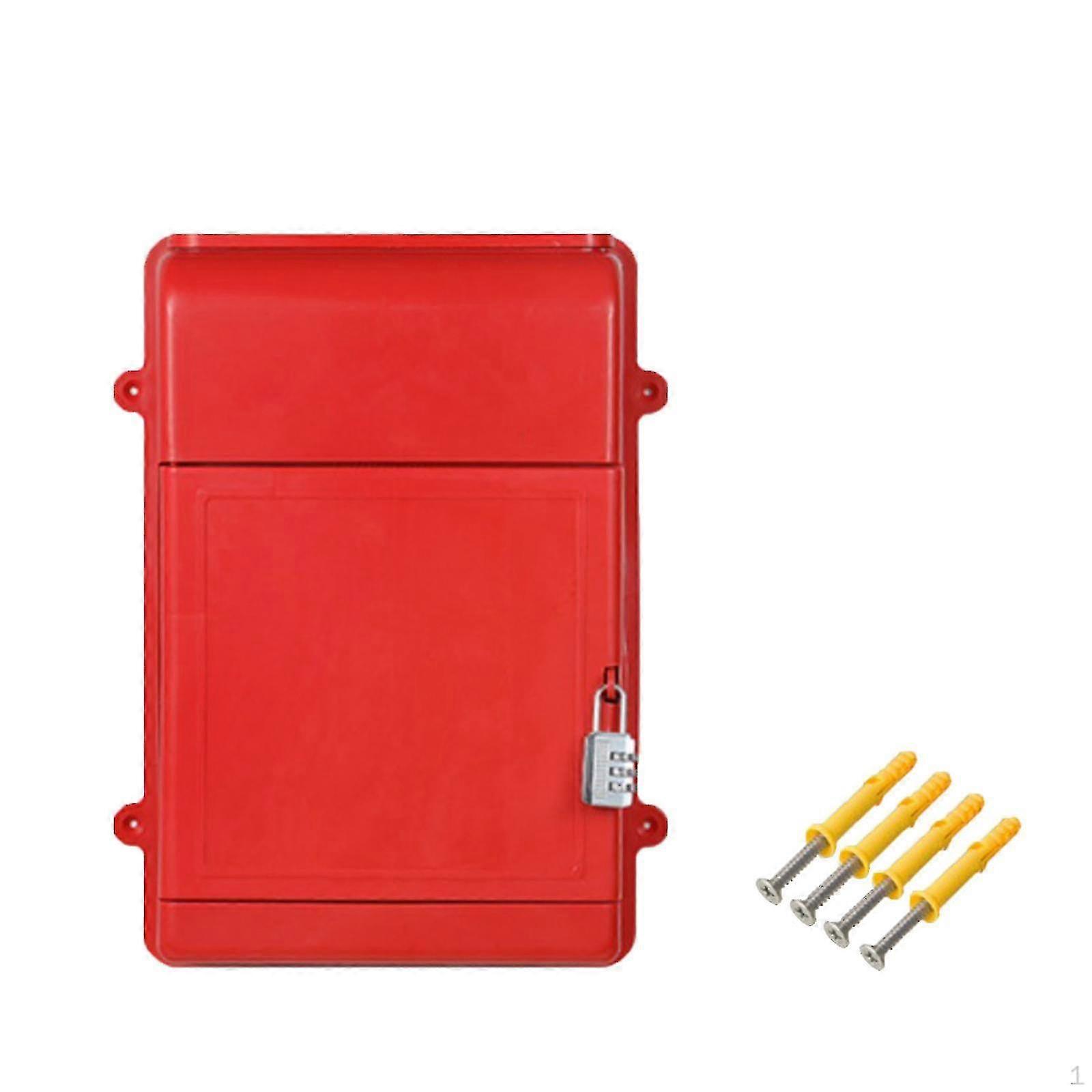 Mounted Mailbox with Combination Lock, Mailbox, Multi-purpose Ballot Box for Storing Envelopes,