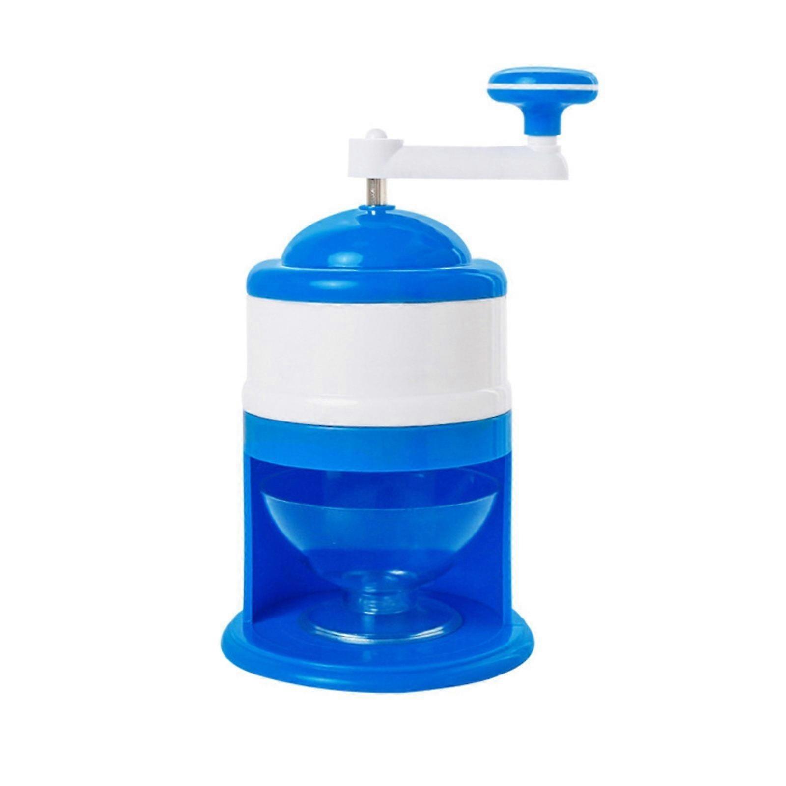 Poaug Shaver Clearance: Portable Ice Crusher & Shaved Ice Machine, Manual Handheld for Home, Blue - Compatible with Smoothie Makers