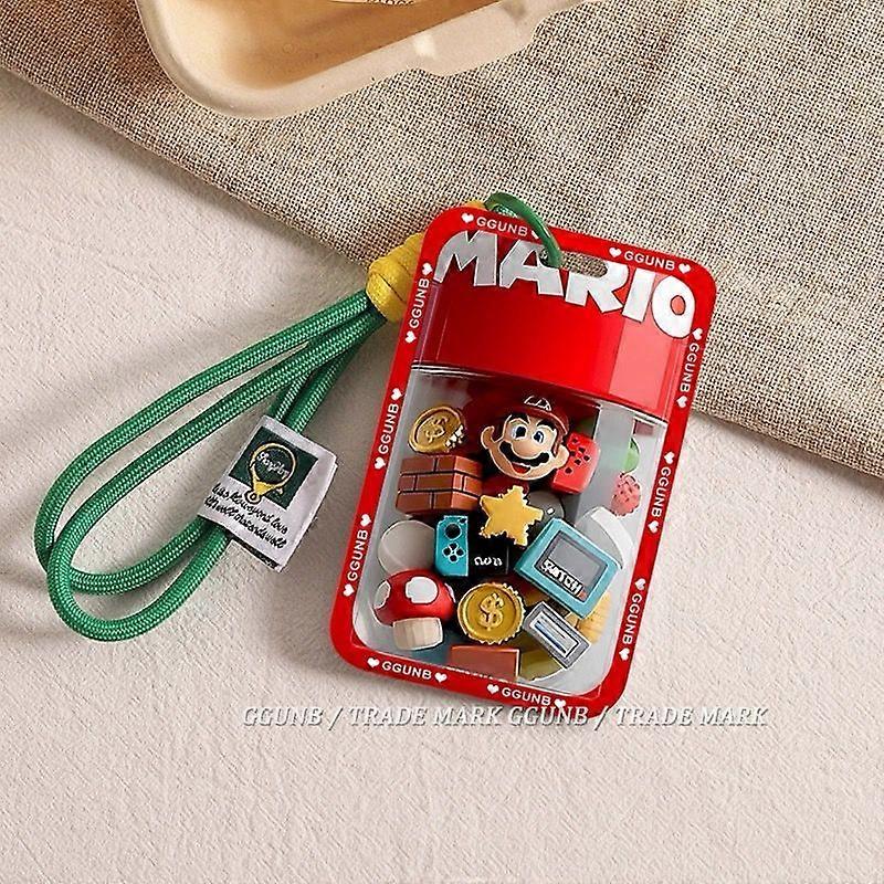 3D small parts Mario NFC induction card holder student slide card holder meal card subway battery car community card bag