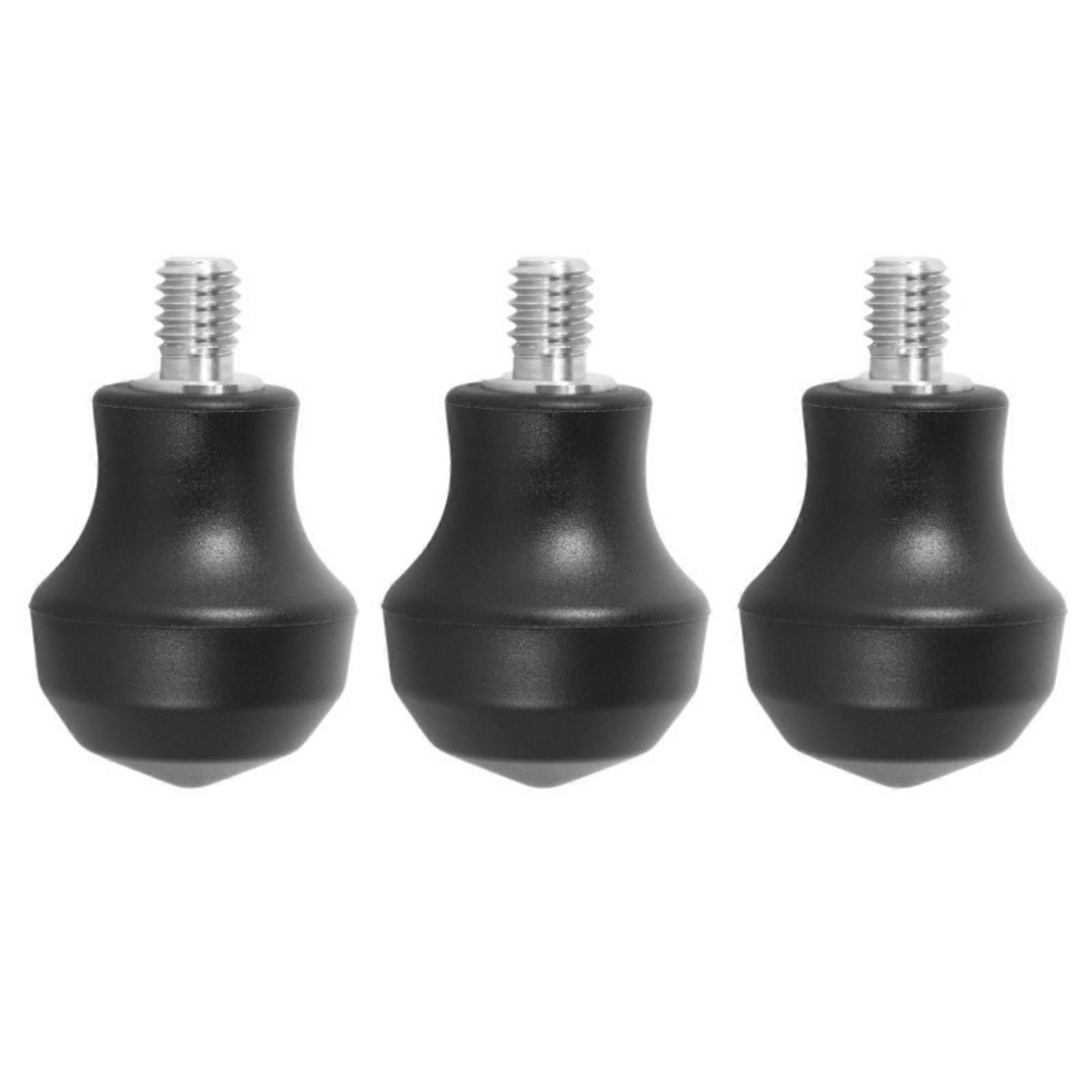 Interchangeable Tripods Foot Spikes And Silicone Pad Set For Secure Ground Grip In Ruggeds Photography Environment Multicolor