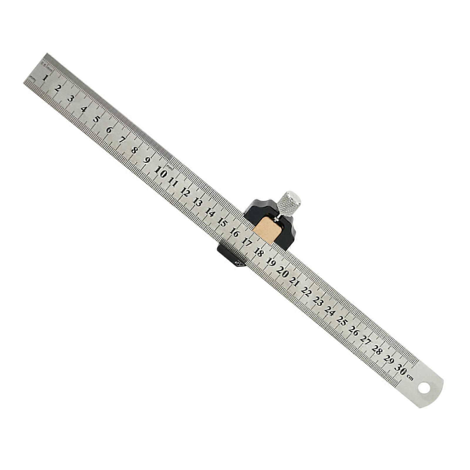 Combination Square Adjustable Steel Ruler Positioning Block 45 90 Degree Angles Marking Gauges For Precisions Woodworking Multicolor