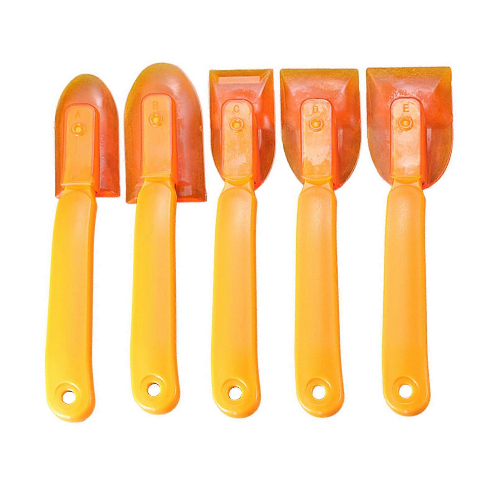 Multiple Surfaces Rubber Scraping Tool Ergonomic Grip ABS Construction Efficient Grout Removal For Stone Aluminum Multicolor