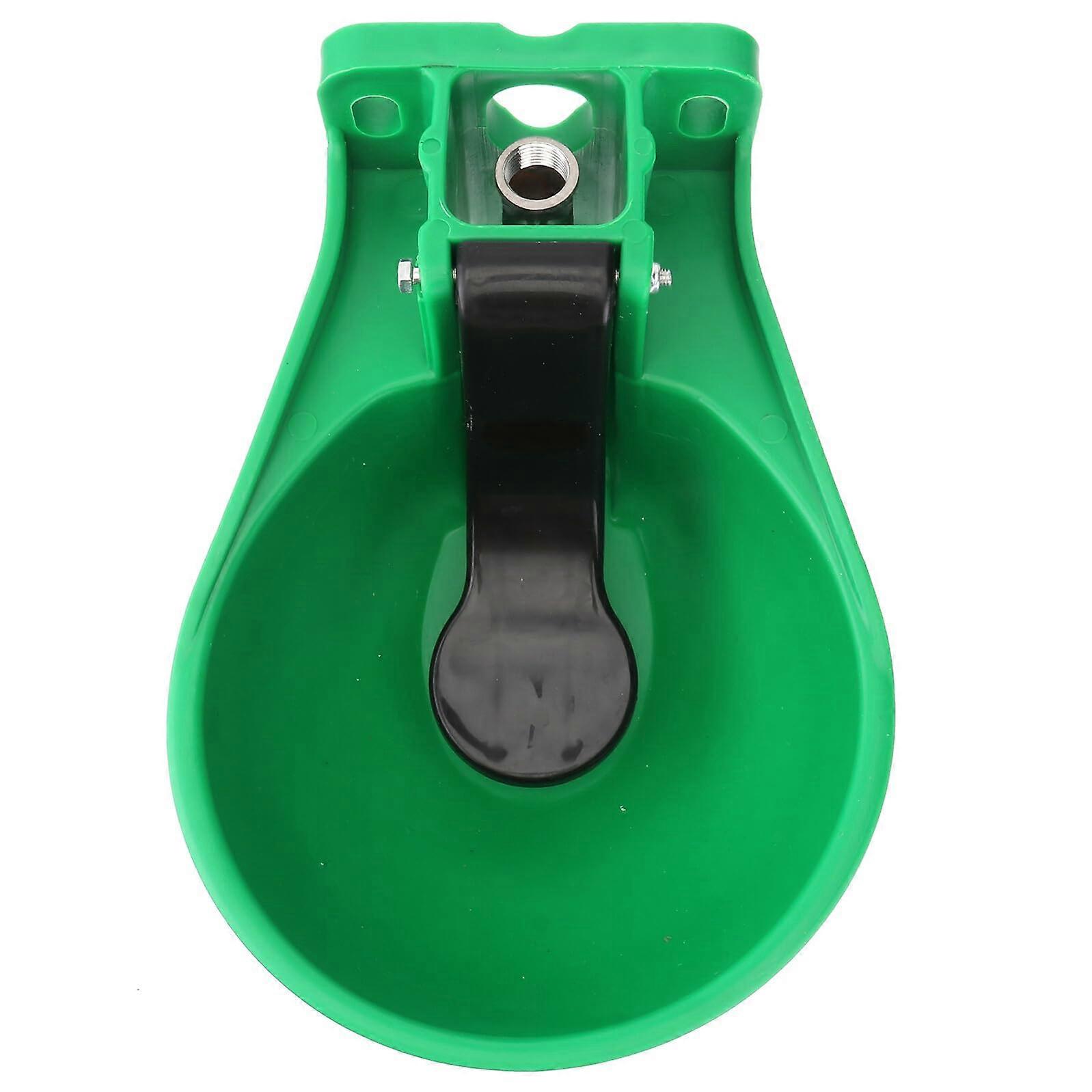 Automatic Livestock Water Feeder Bowl with AntiSplash Design for Cows Sheep Pigs Durable Plastic Trough