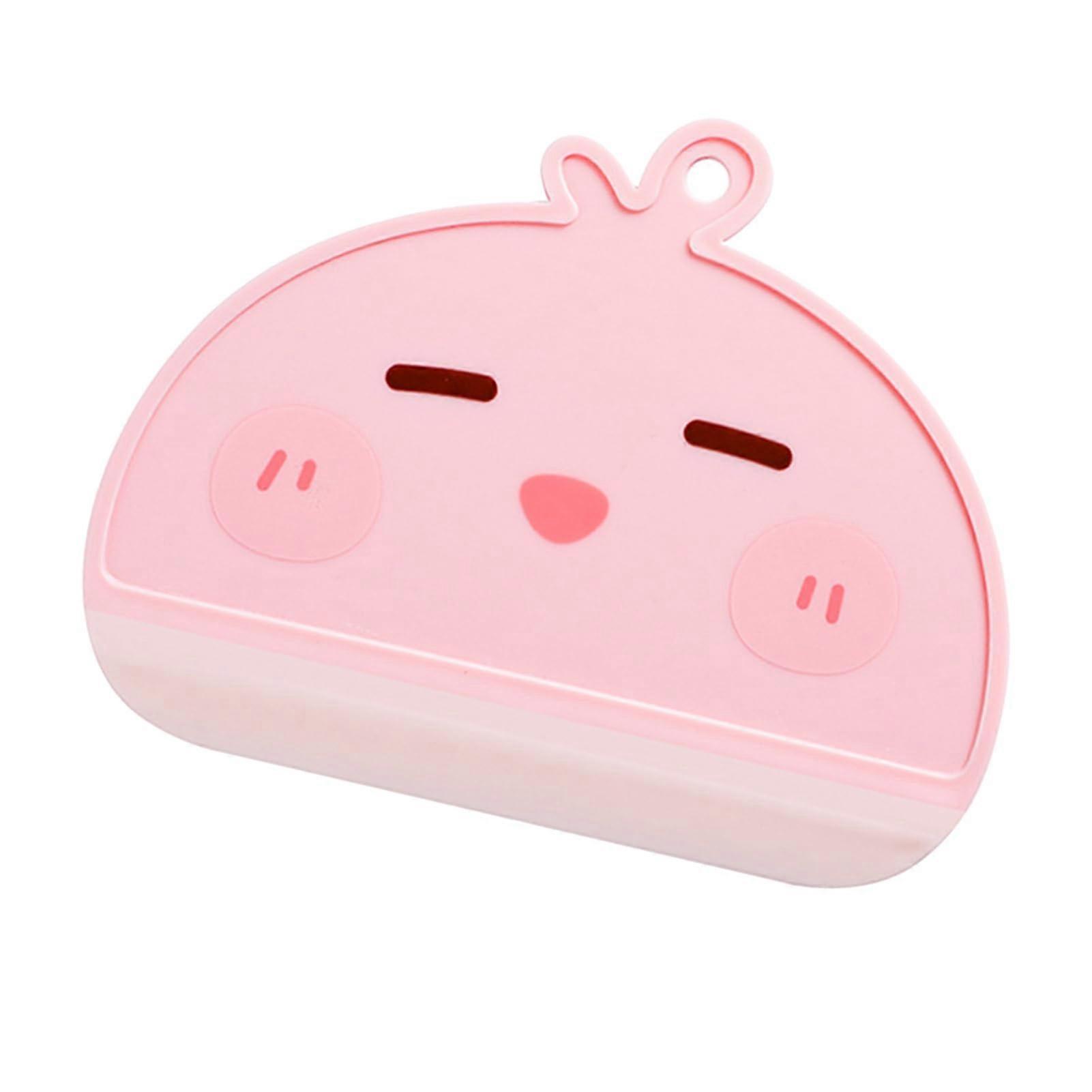 Shower Squeegee with Cartoon Handle for Bathroom Mirror and Window Cleaning (Pink)