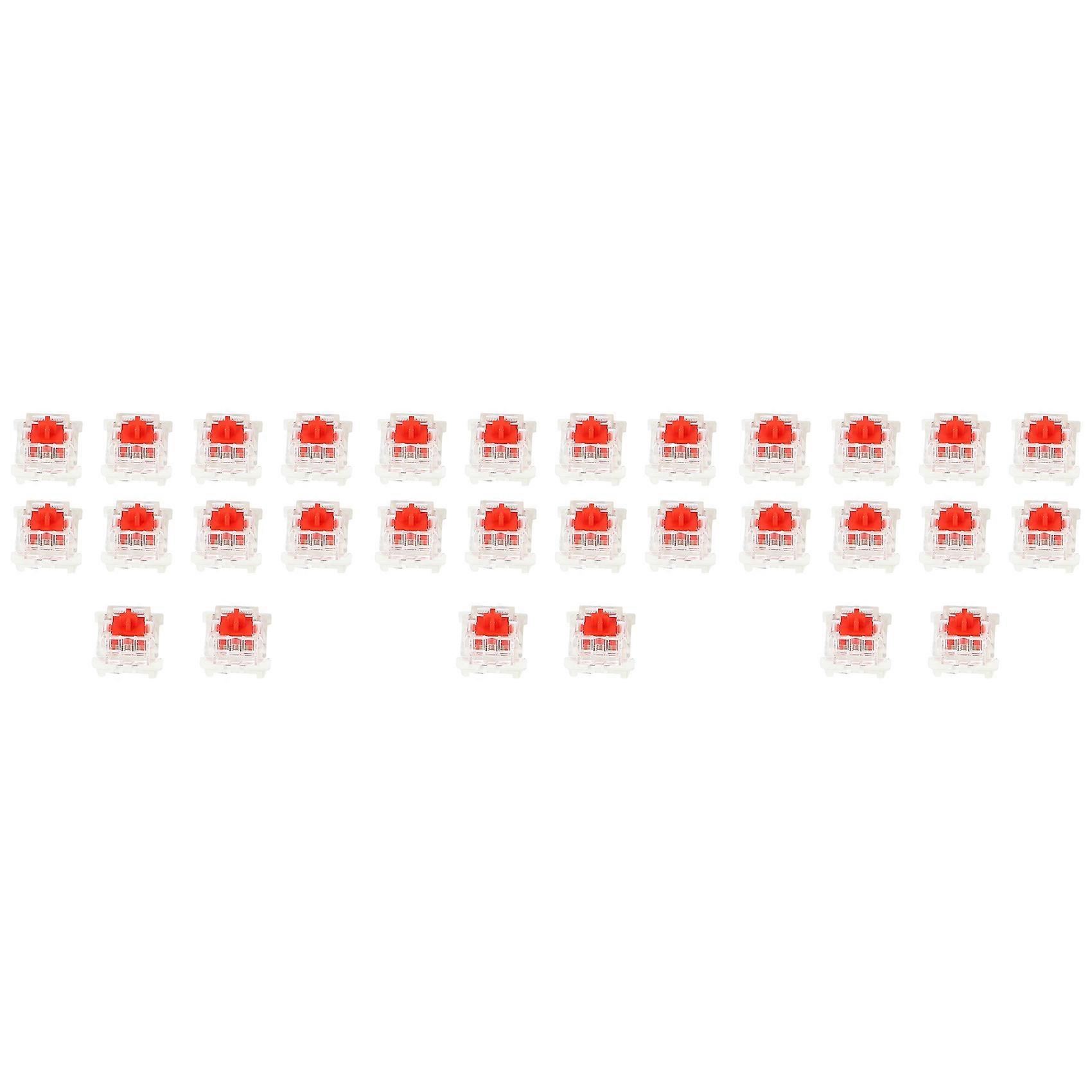 30Pcs Plastic For Cherry Red 3 Pin MX RGB Mechanical Switch Keyboard Replacement