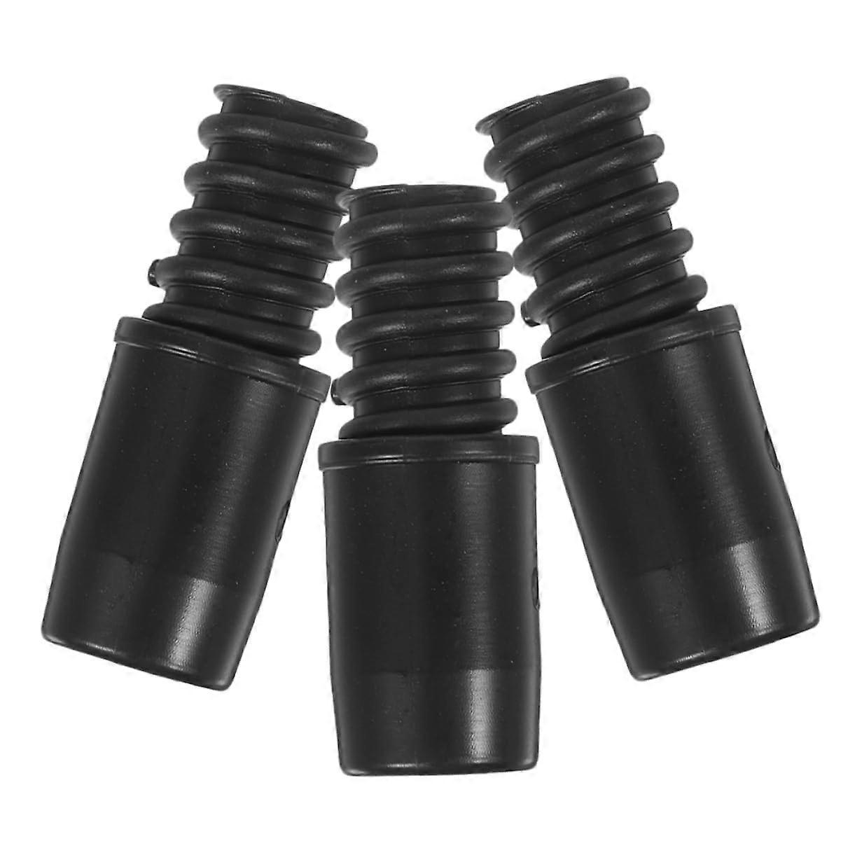 Broom Extension Pole Threaded Connector Set of 3 for Spinning Mop Handle Adapter Replacement