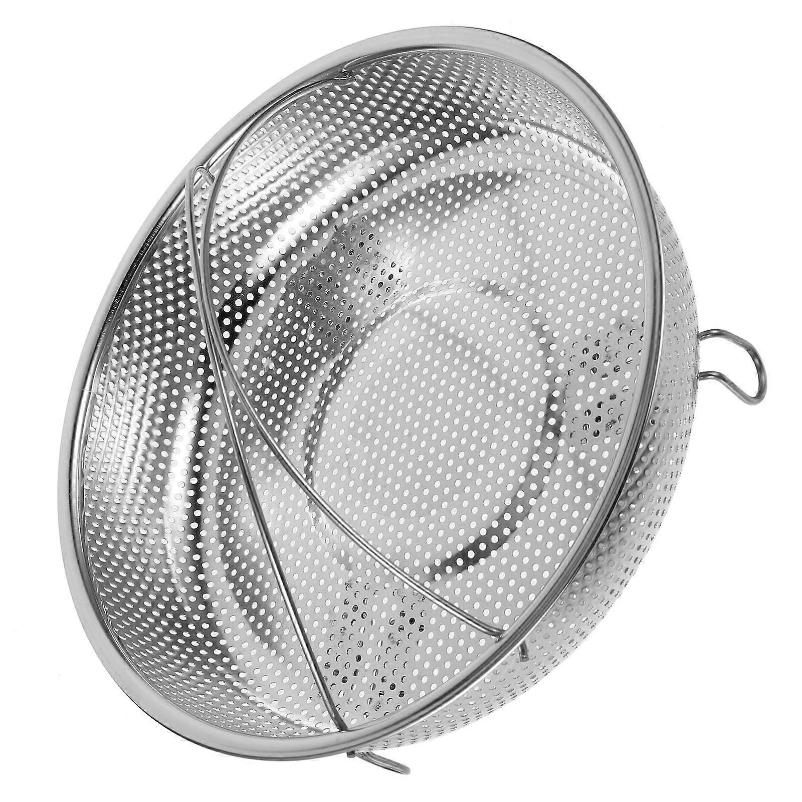 Silver Steamer Basket Stainless Steel for Vegetable Steaming with Handle