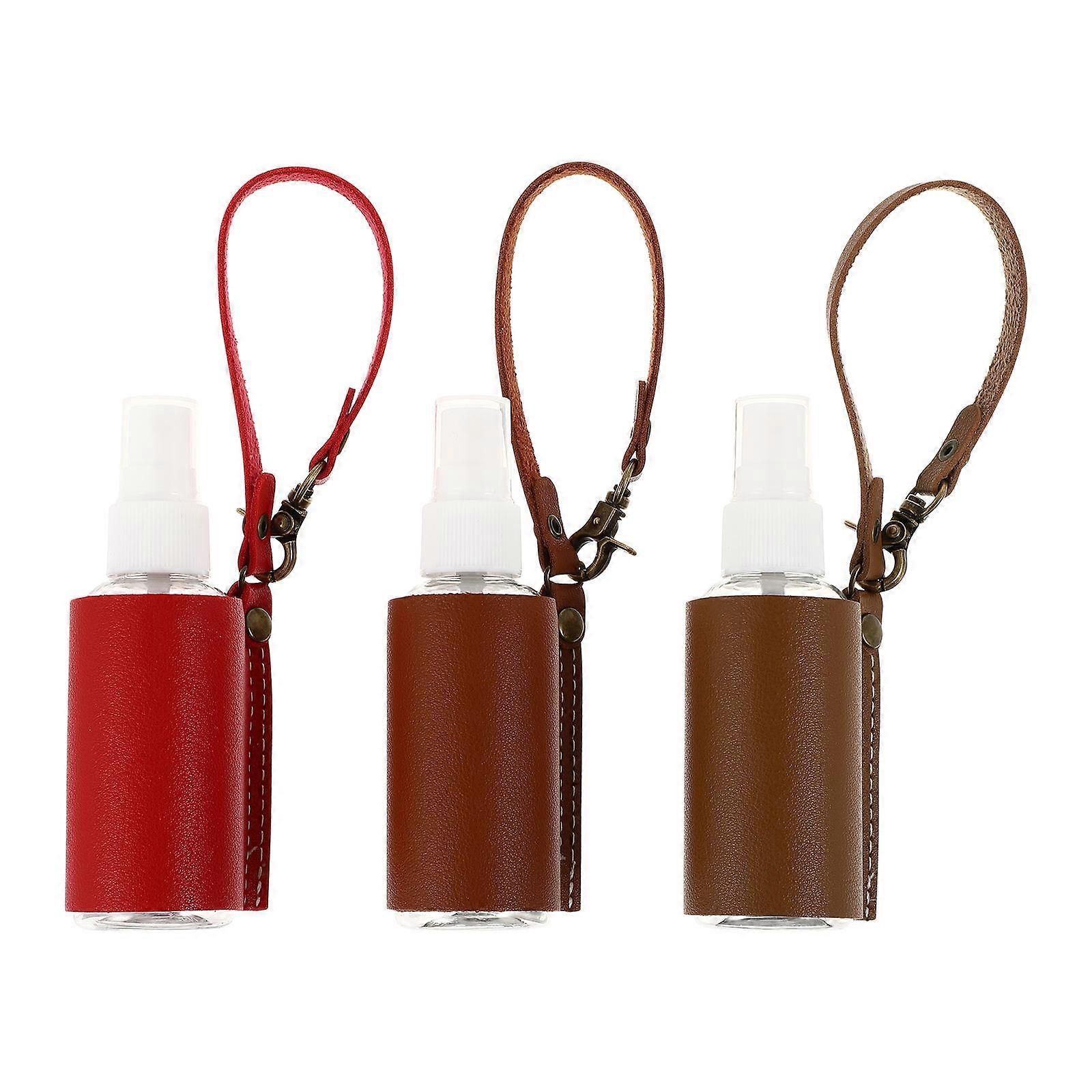 Empty Bottle Small Spray Bottles for Storage Use with 3Sets Key Ring Holders
