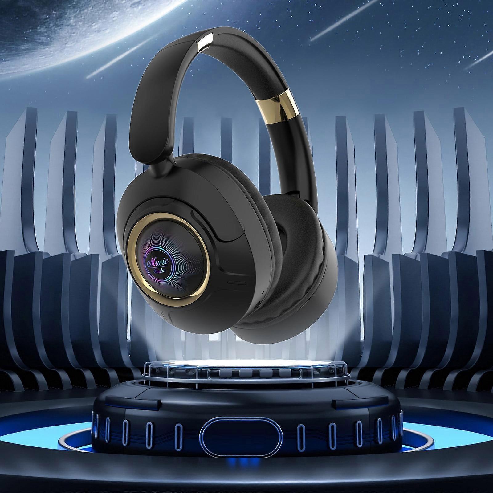 Txmfgh Bluetooth 5.3 Wireless Headphones, Foldable, Long Battery, Wired/Wireless - Compatible with Most Devices