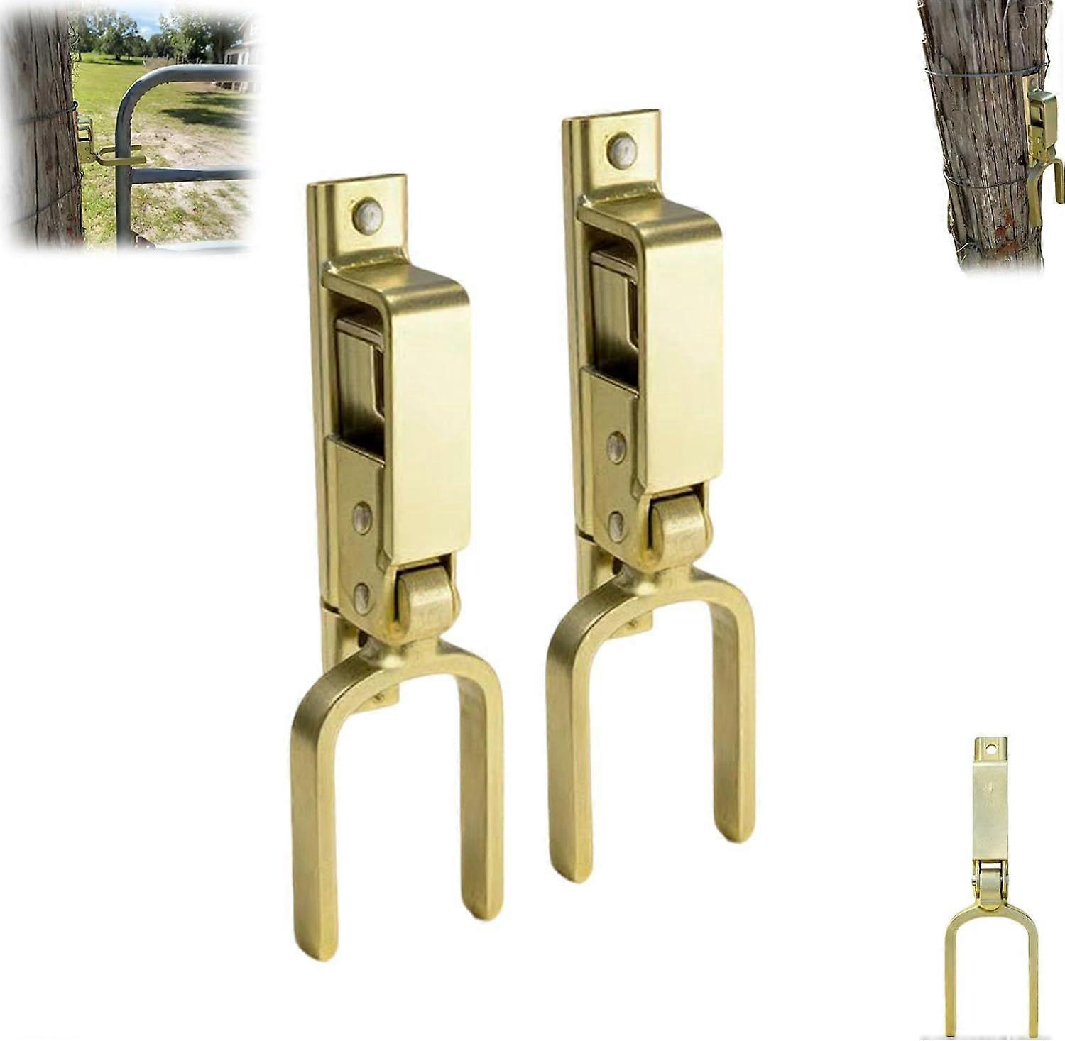 Instant Locking Gate Latch  Heavy-Duty One-Hand Gate Latch for Farm, Ranch & Backyard | Automatic Spring Lock, Rust-Resistant Steel, Easy Install on W