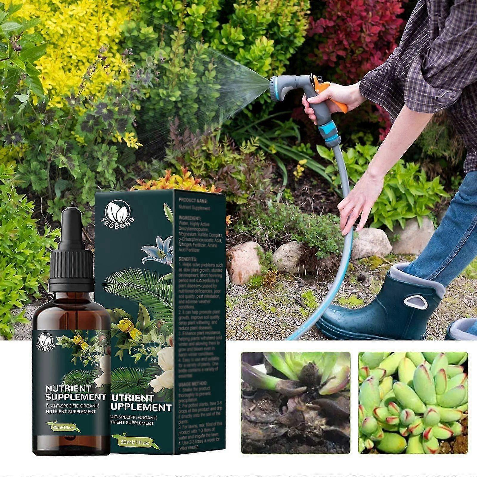 Organic Plant Nutrient Solution - Concentrated Fertilizer for Thriving Plants & Lawns