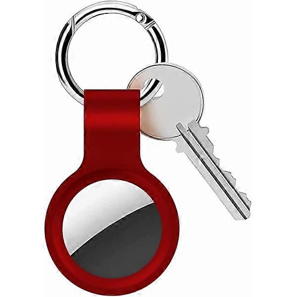 3-Pack Airtag Case - 4 Colors with Keychain Red