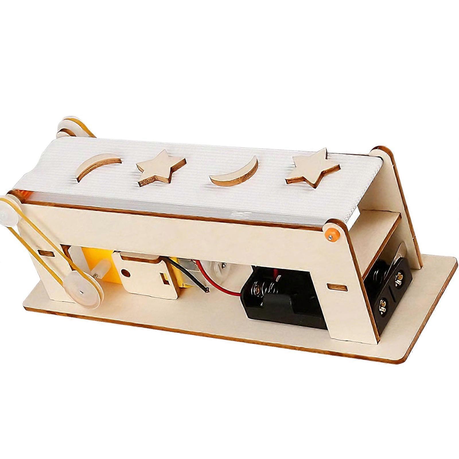 Hands On Physics Experiment Wooden Conveyor Elevator Transport Model For Interactive Student Learning Activities Multicolor