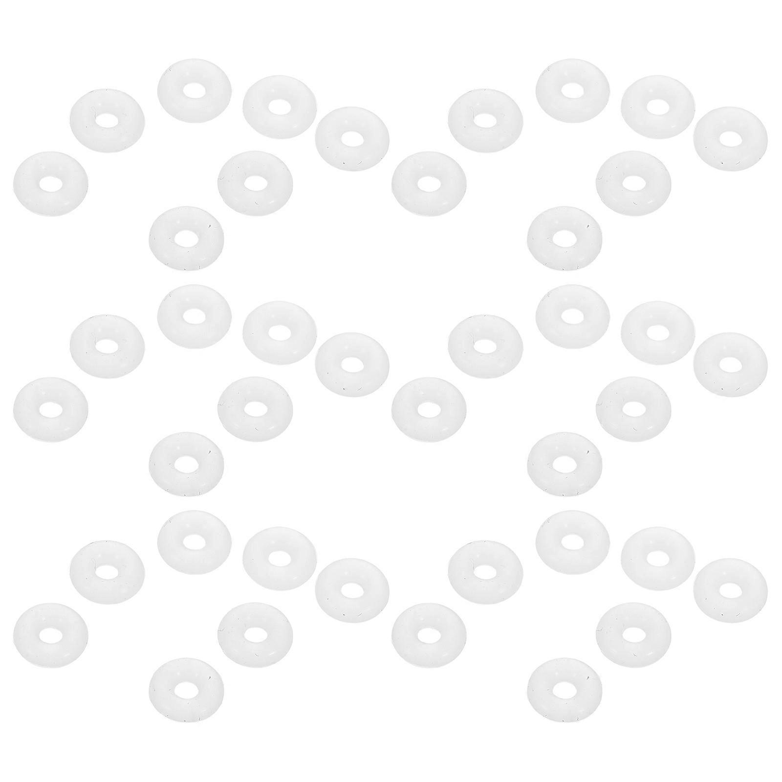 Rubber Stopper Beads for Bracelet Making Adjustable Silicone Spacers 100Pcs