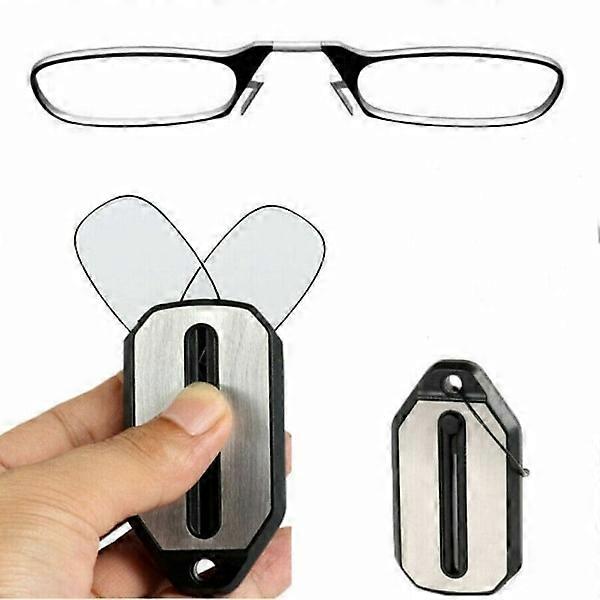 Mini Nose Clip Portable Reading Glasses Without Frame Frameless 150 150