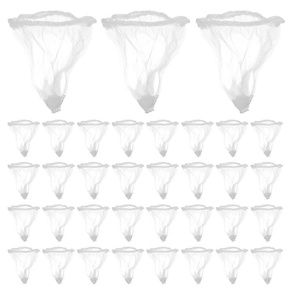 200pcs White Disposable Sink Drain Strainer Bag Polyester for Home Use Efficient Filtration