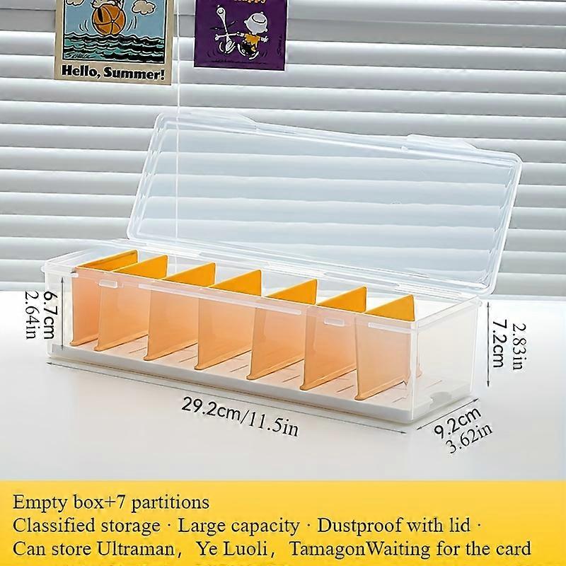Card Storage Box, Children's Game Card Storage Box, Data Cable Storage Box, Transparent Sorting Box, with Dust Cover