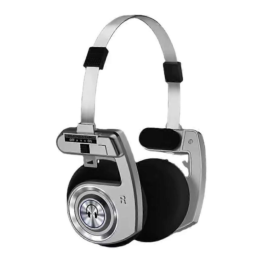 Retro Headphones Bluetooth Wireless HiFi Noise Canceling Stereo Microphone