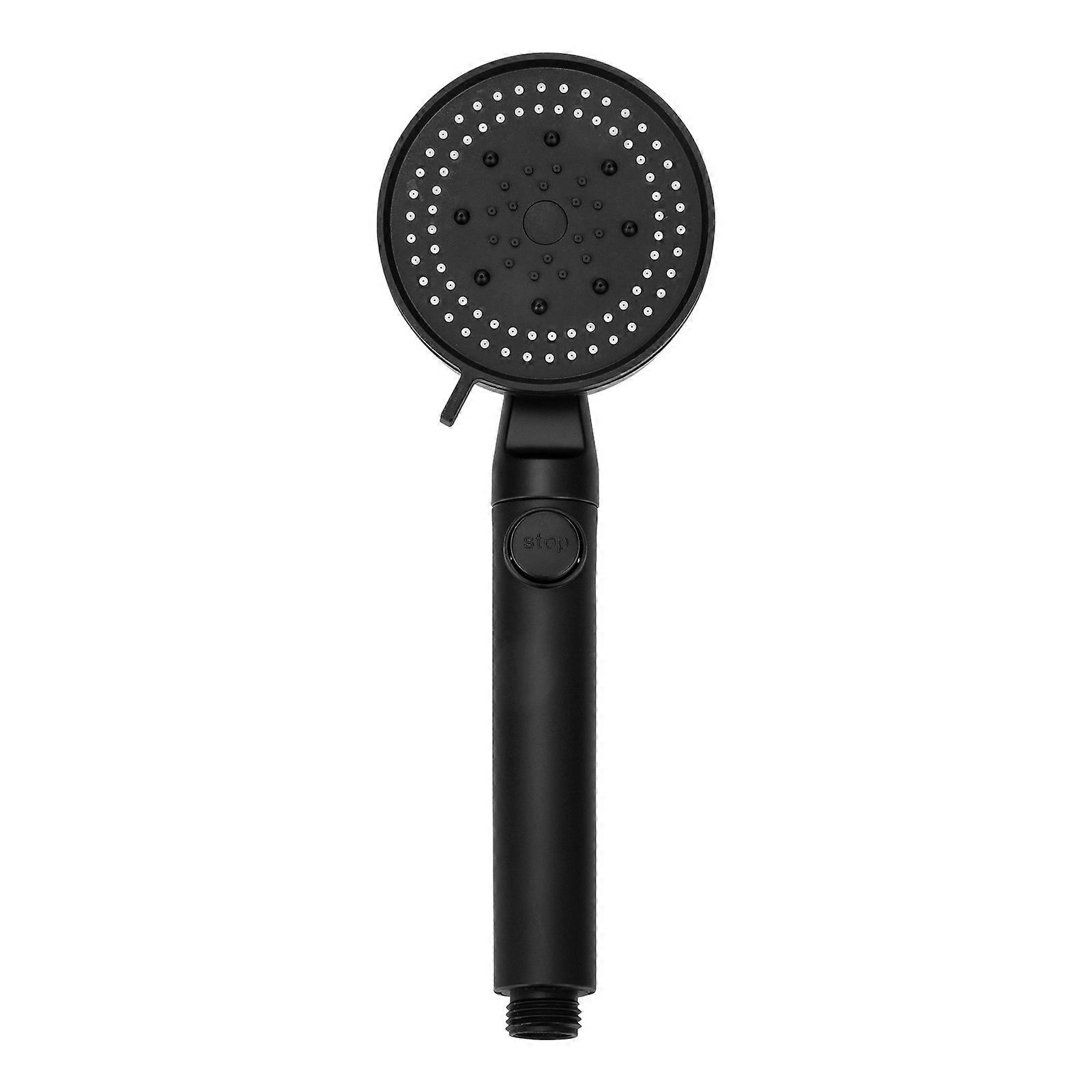 Showering Spray Head Black Bathroom with 4Pcs Pressurized Shower Nozzle Set
