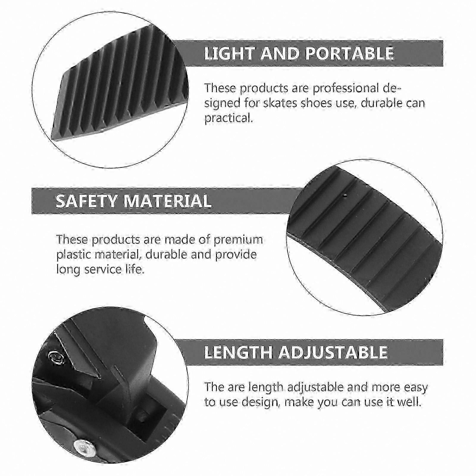 Universal Skate Straps with Buckles for Ice and Roller Skates (2 Sets)