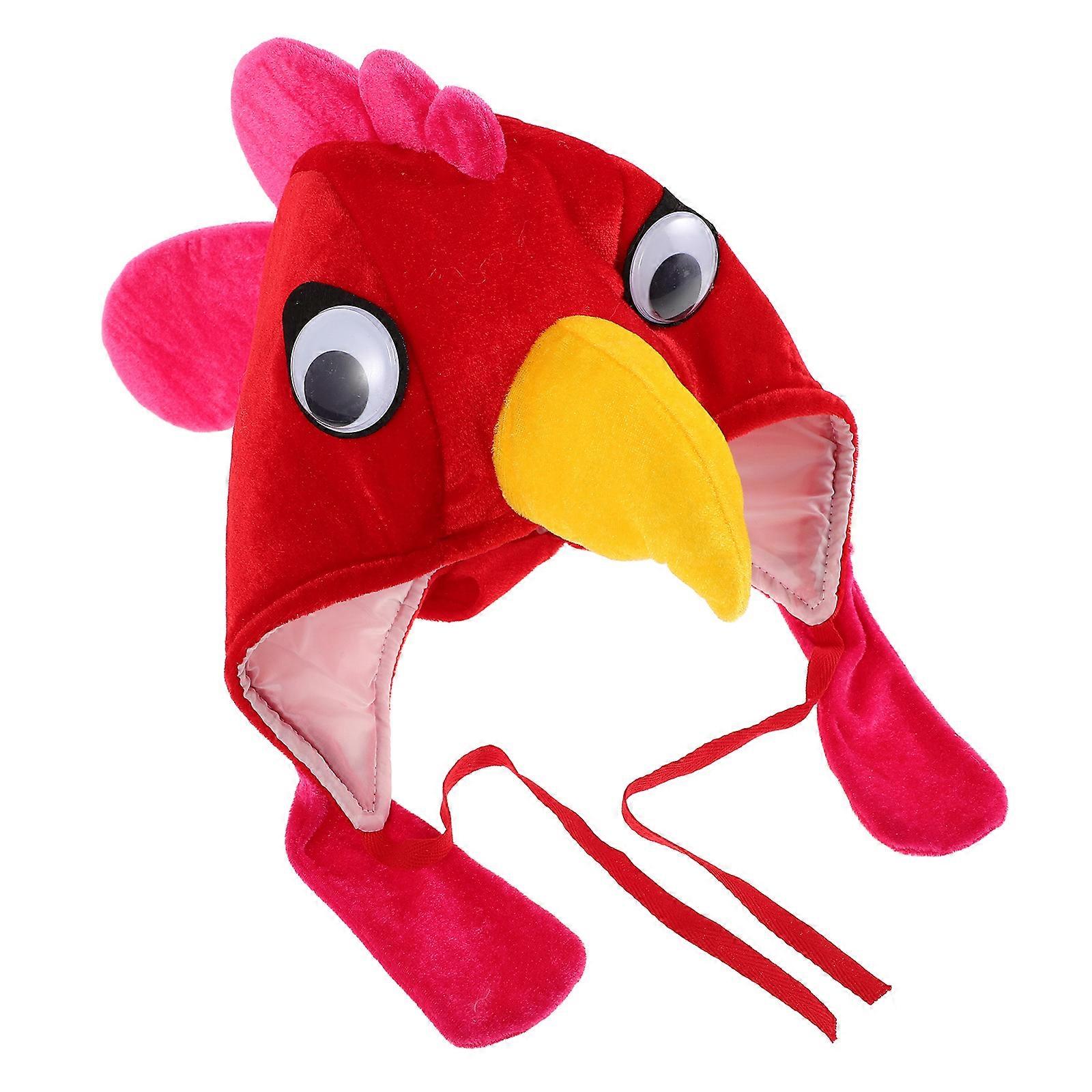 Chicken Hat Polyester Animal Costume Hat for Party