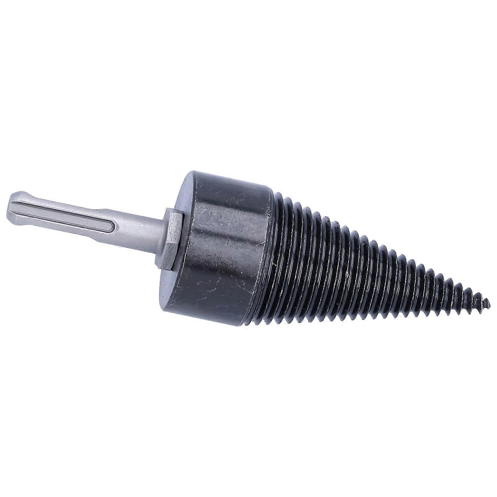 Firewood Splitter Drill Bit, Temperature Hardened Round Shank for Efficient Wood Cutting