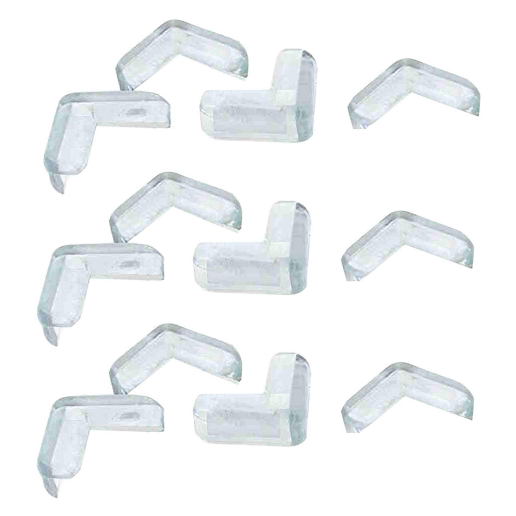 12 Pieces Clear Safety Soft Plastic Table Desk Corner Guard Protector