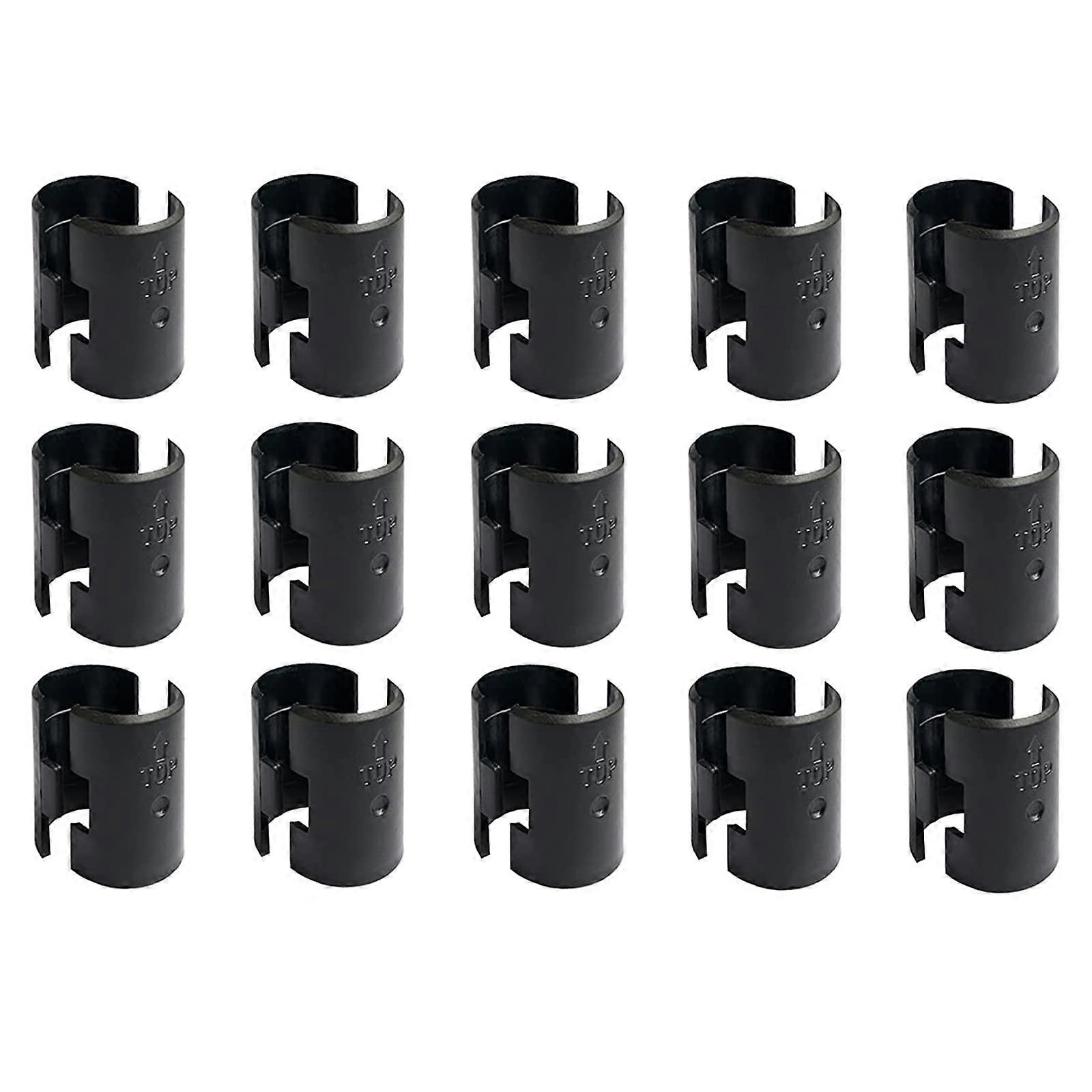 Wire Shelf Clips Shelving Sleeves 30 Pack for 1 Inch Posts Easy Snap Installation Secure Lock