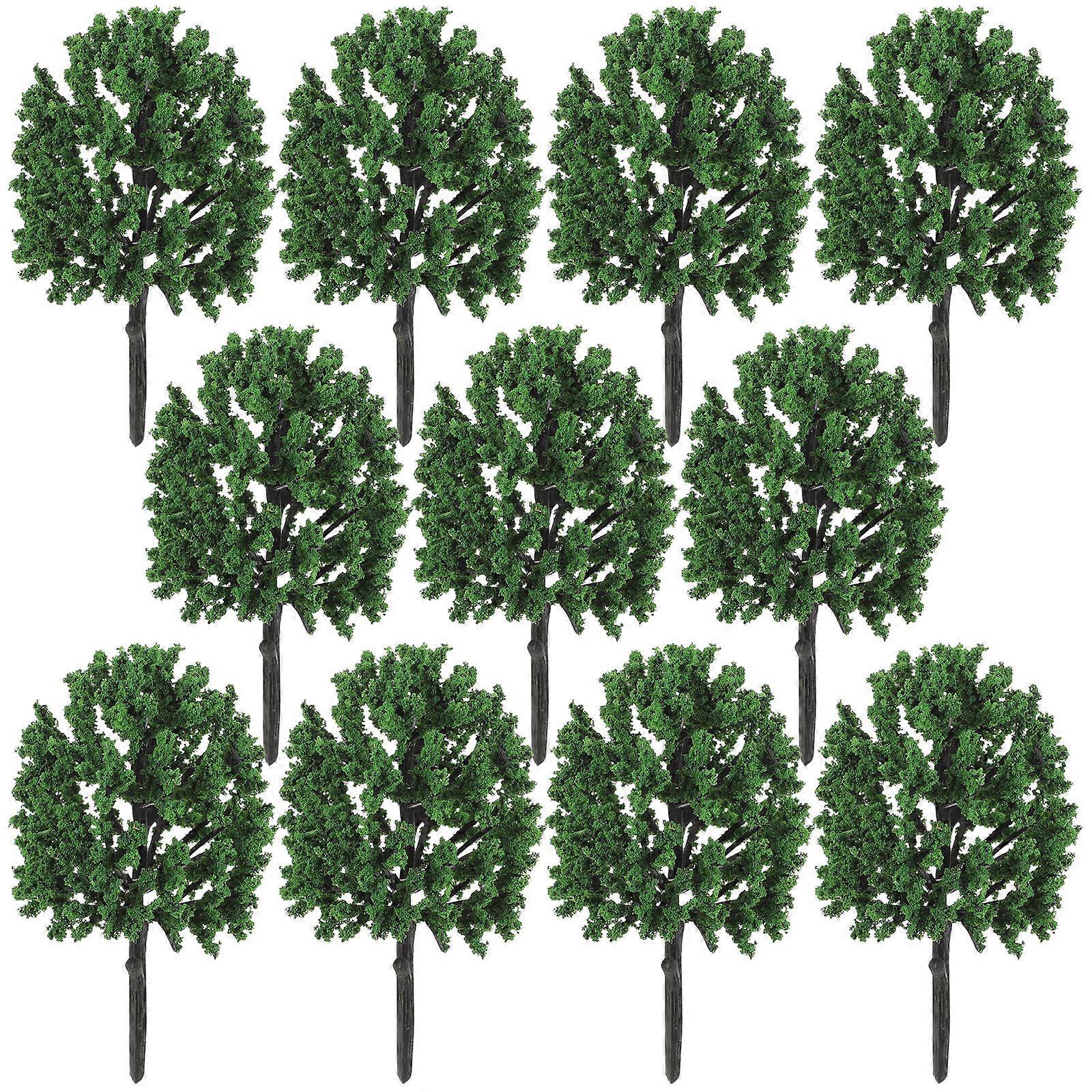 Simulation Plastic Tree Model Trees Model for Decor 30Pcs Landscape Accessories