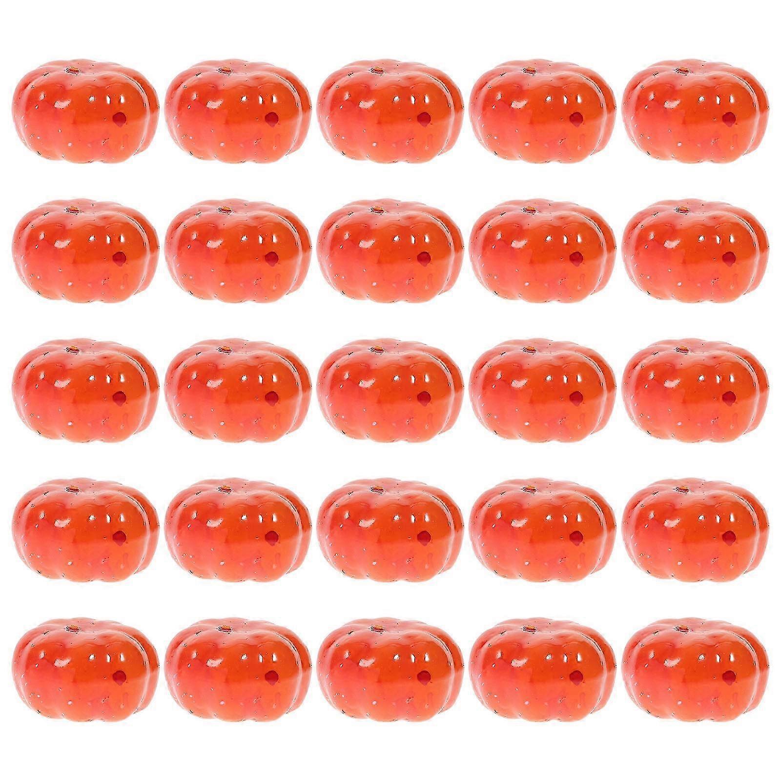 2026 100PCS Simulation Small Pumpkin Halloween Small Pumpkin DIY Decor Supply
