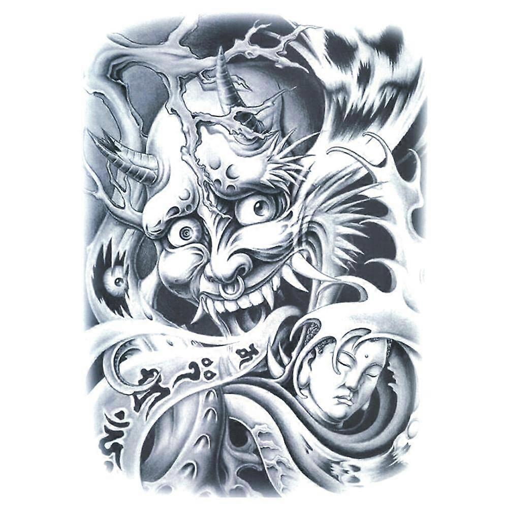 Realistic Waterproof Full Back Temporary Tattoo Sticker – Long Lasting Easy Application