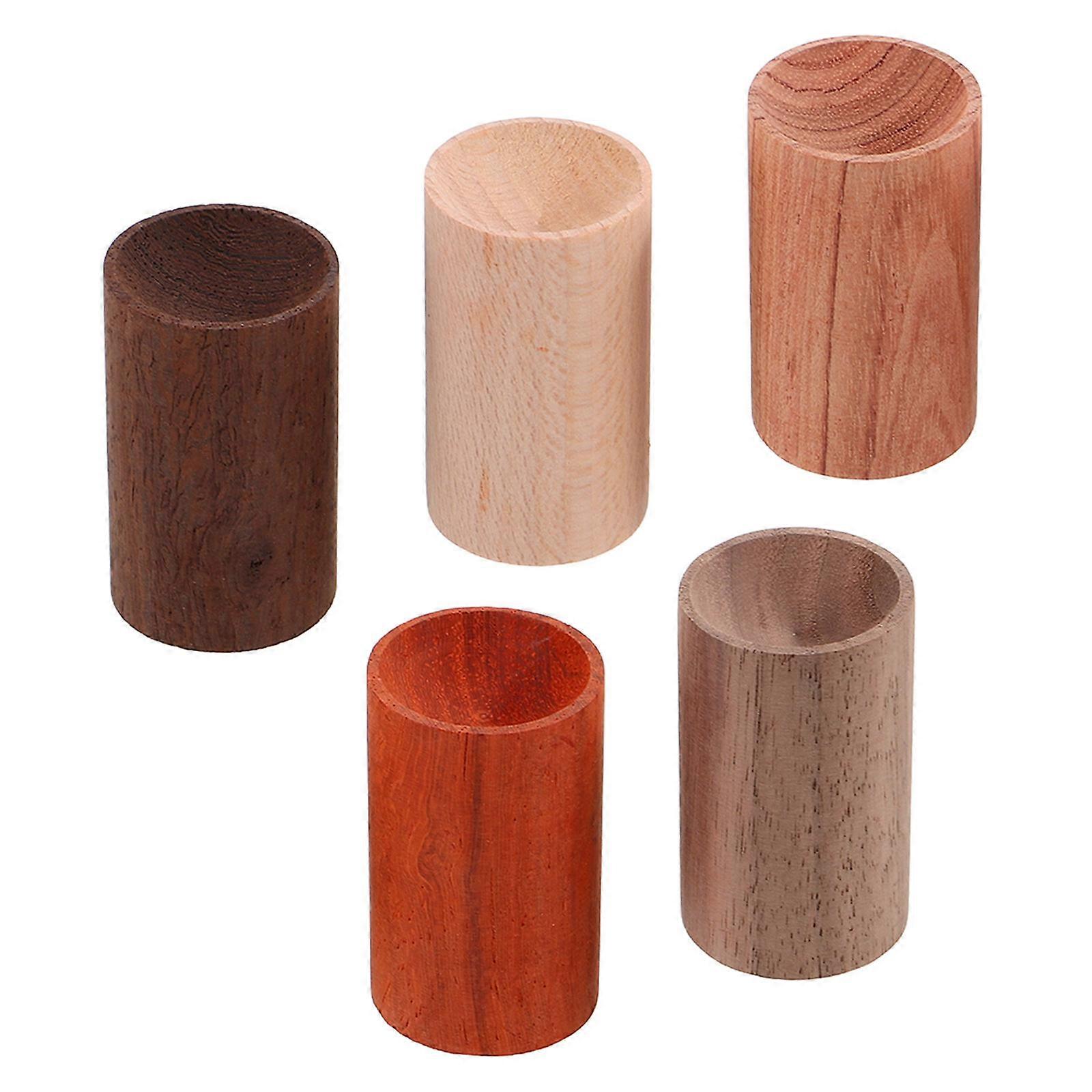 Wooden Aromatherapy Diffuser for Essential Oils 5Pcs Round Wood Design