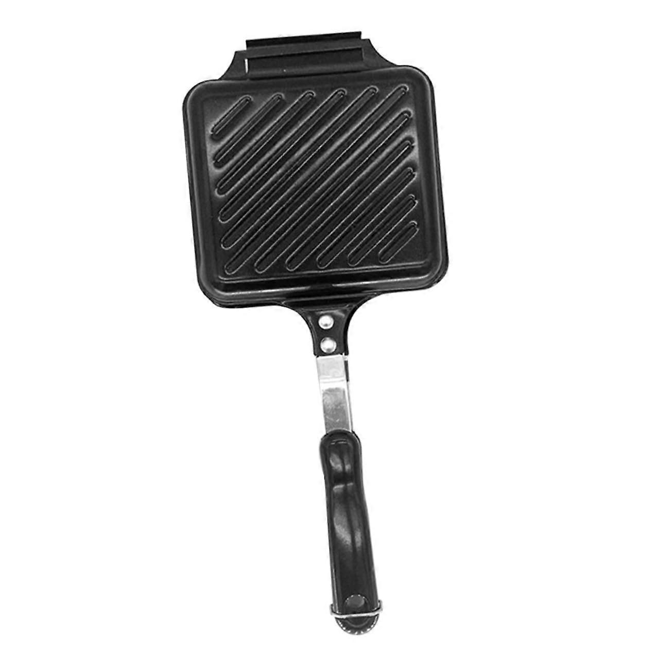 Non Stick Sandwich Maker Double Sided Breakfast Pan with Easy Flip Design and Ergonomic Handle