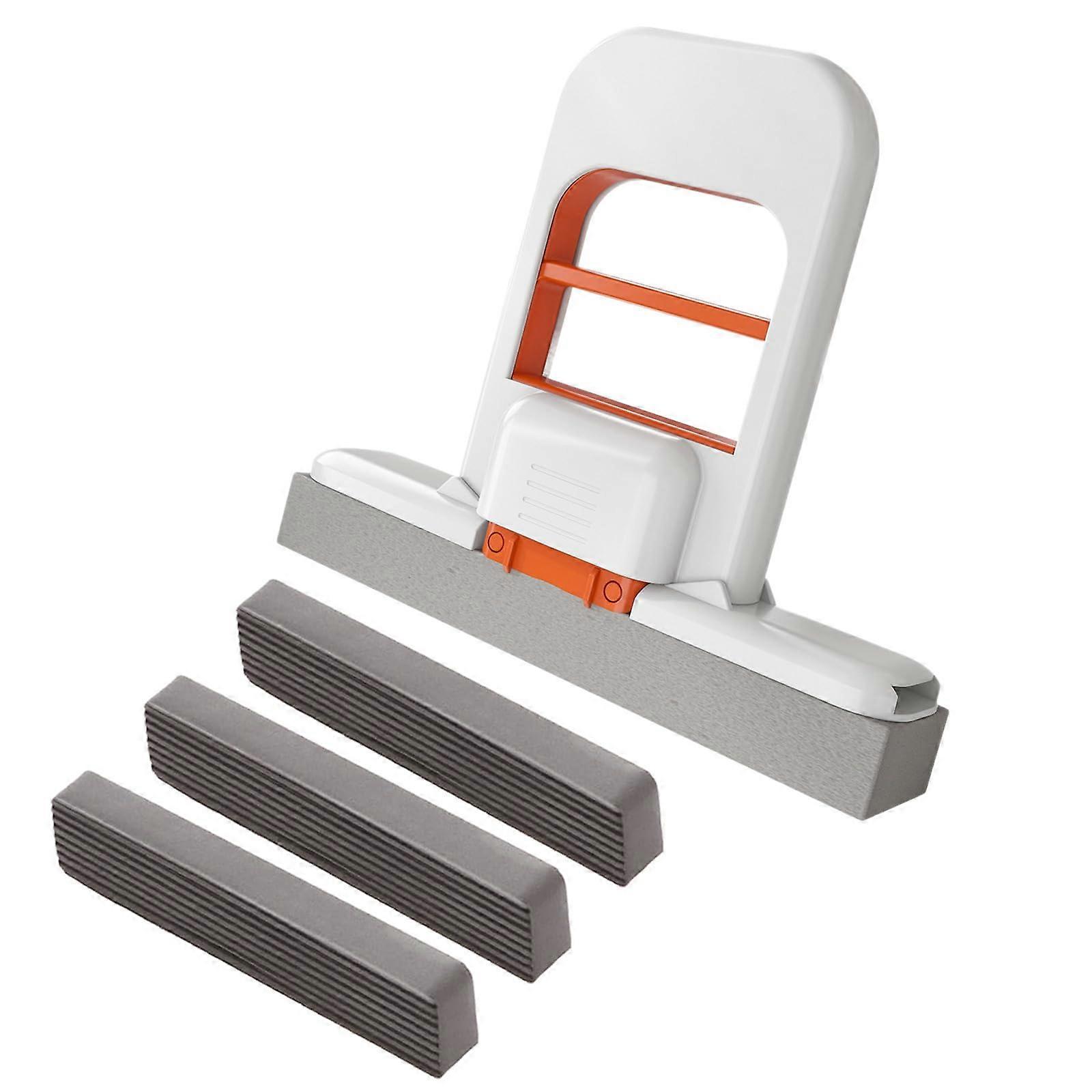 Desktop Sponge Mop Foldable SpaceSaving Design for Quick Wet and Dry Cleaning in Home or Office