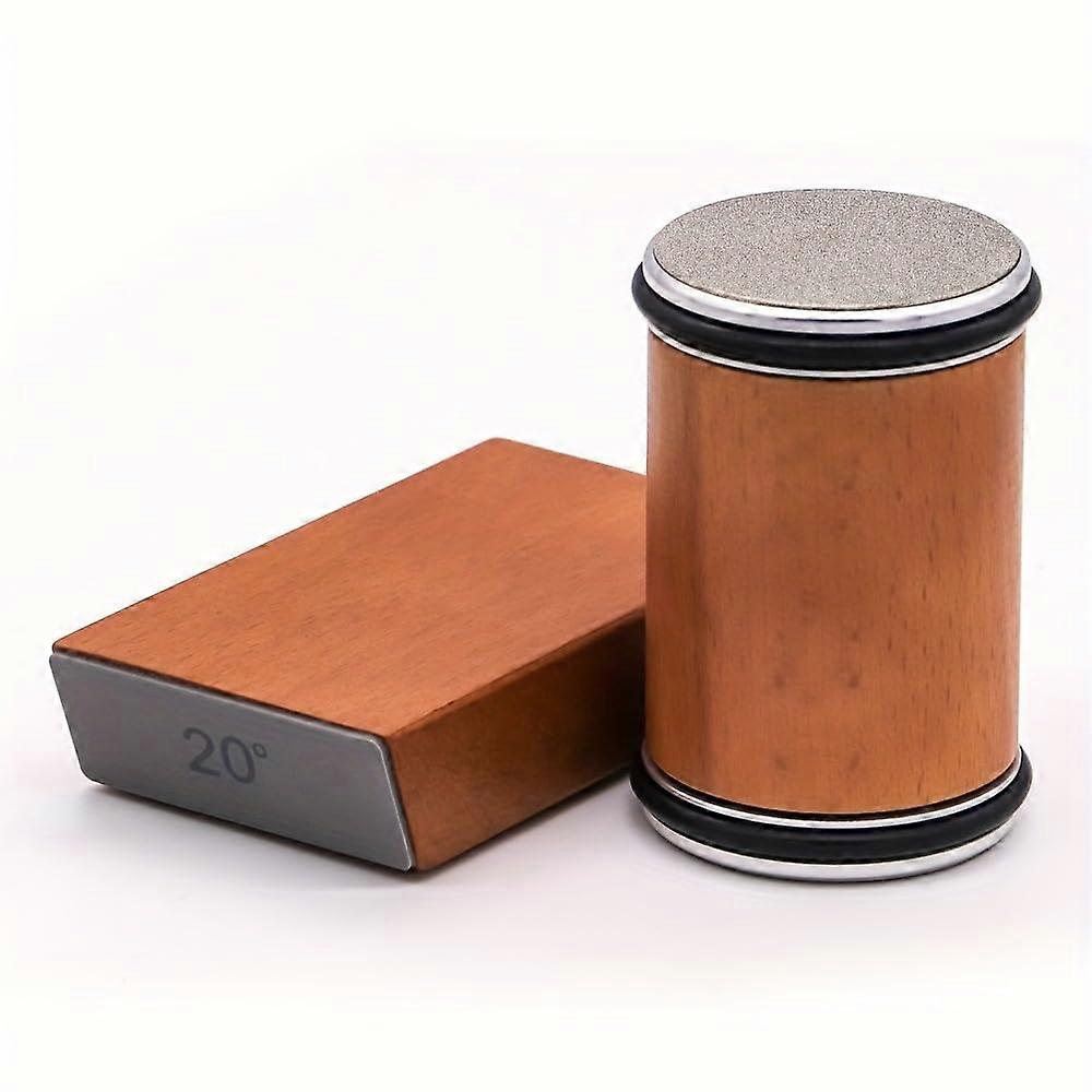 Manual Knife Sharpener with Efficient Grinding Wheels, OneHand Operation, Fits Multiple Knife Types