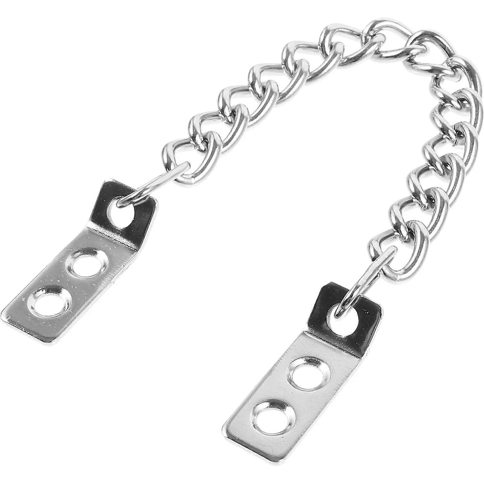 Heavy Duty Gate Lock with Sturdy Metal Door Chain, Antitheft Security, Weather Resistant Steel